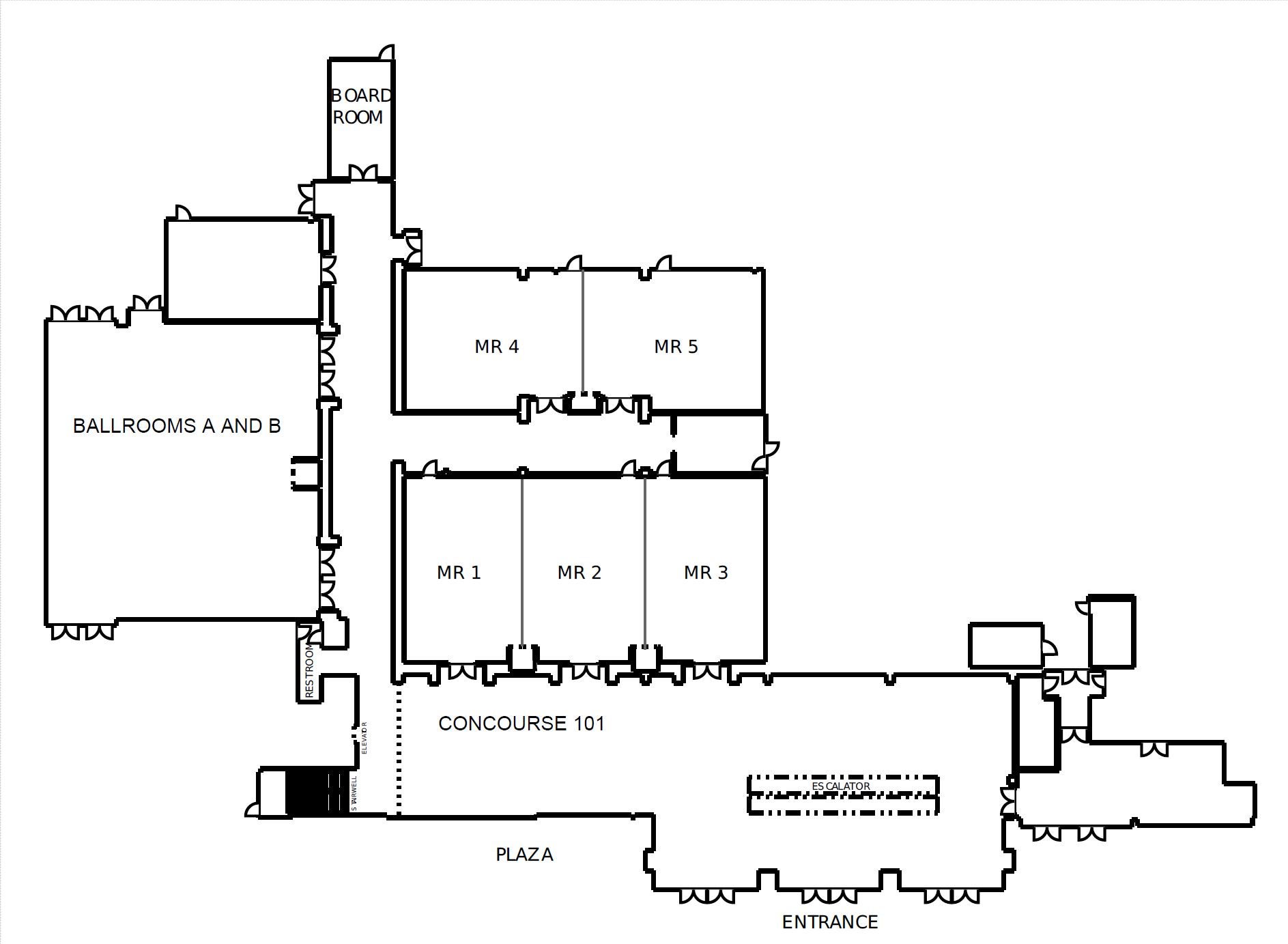 Meeting Rooms for 2018 UC Systemwide Bioengineering Symposium